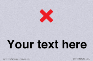 Custom plain background, red cross sign